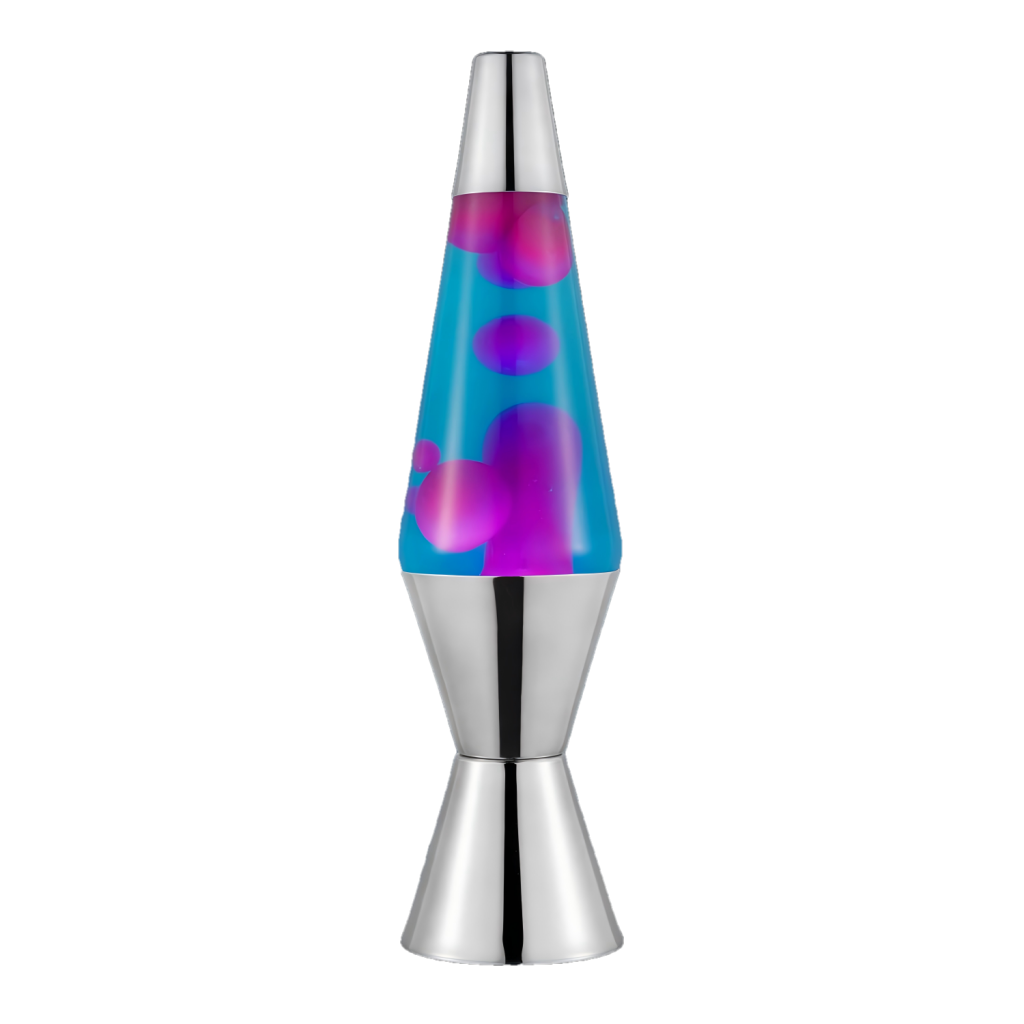 AC powered high output fluid motion lamp for creative studios, tech desks and bedrooms