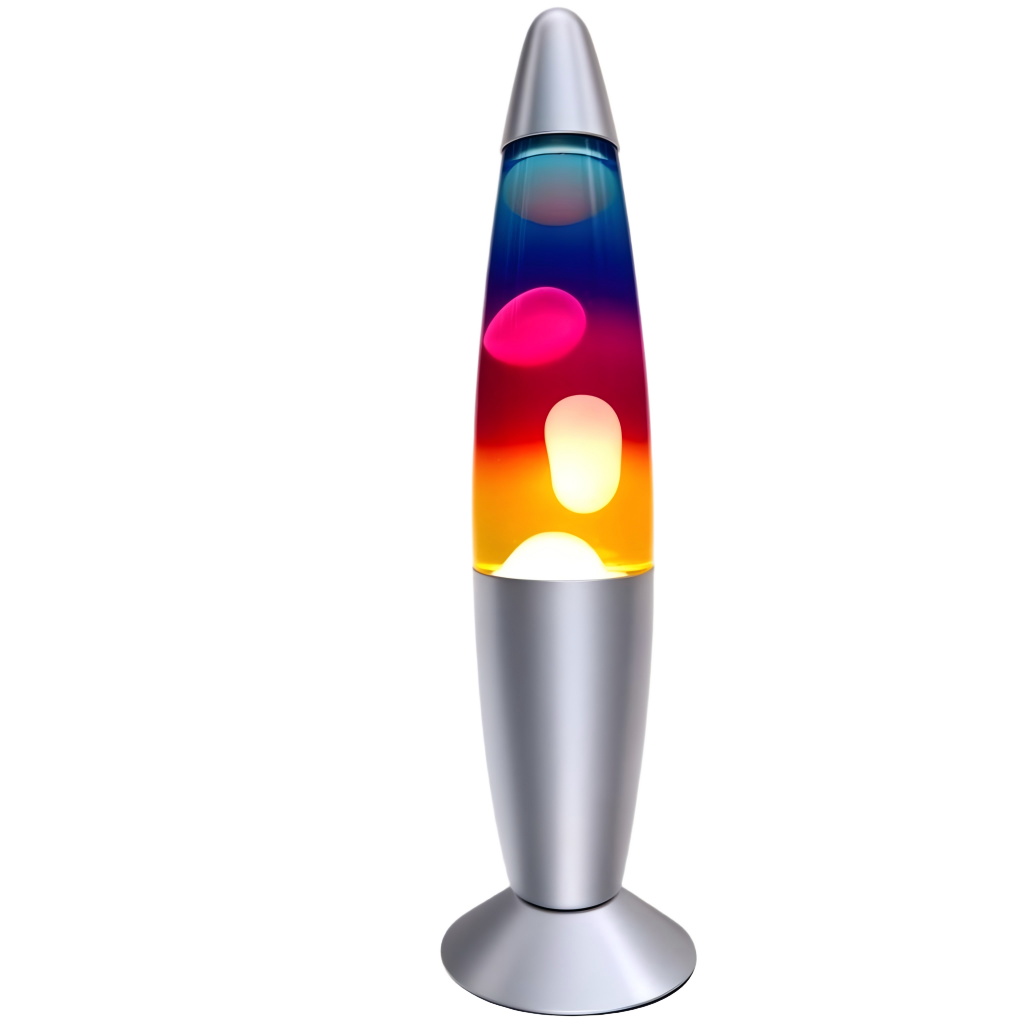 Rainbow motion desk lamp for boutique stores and lifestyle displays