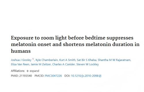 Exposure to room light before bedtime suppresses melatonin onset and shortens melatonin duration in humans.png